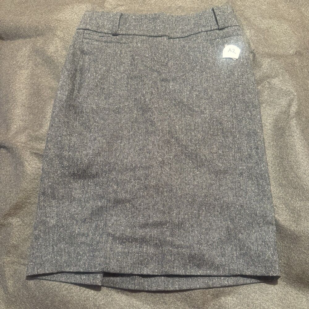 Bebe Womens Pencil Skirt Size 4 Gray Fitted Tight Formal Professional Wool